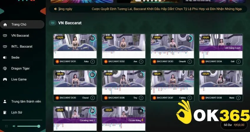 Kinh nghiệm chơi casino Ok365