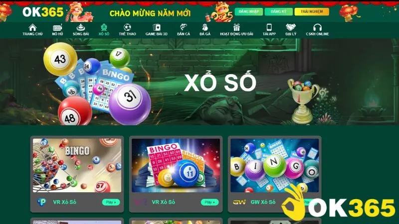 Đăng nhập OK365 để trải nghiệm các trò chơi