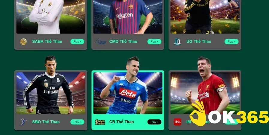 Một số loại hình cá cược thể thao Ok365