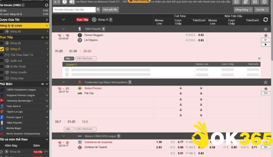 Kinh nghiệm chơi cá cược thể thao Ok365 thắng lớn