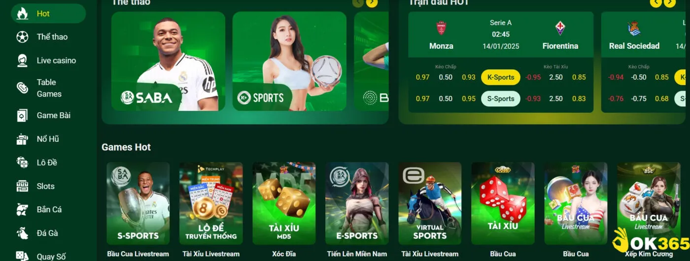 Giới thiệu Ok365 – mục tiêu hoạt động của nhà cái